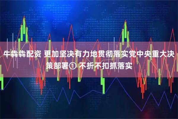 牛犇犇配资 更加坚决有力地贯彻落实党中央重大决策部署① 不折不扣抓落实